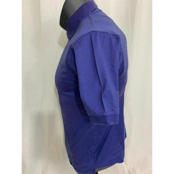 tricots st raphael Mens Solid Purple Short Sleeve Polo Top Shirt Small - Picture 3 of 5